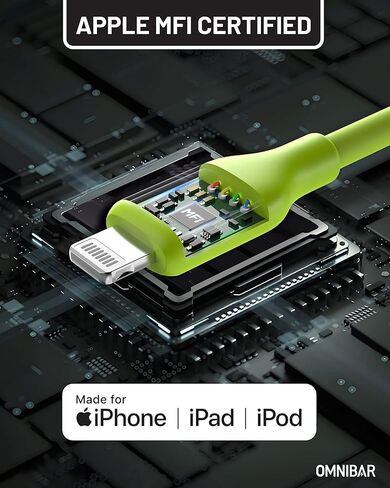 iPhone Charger Fast Charging with USB A to Lightning Cable (6FT/Soft Silicone), 2-Port GaN 35W USB C Wall Charger Block with Apple MFi Certified Lightning Cable, for iPhone 17/16/15/14/13/12 AirPods in Kuwait