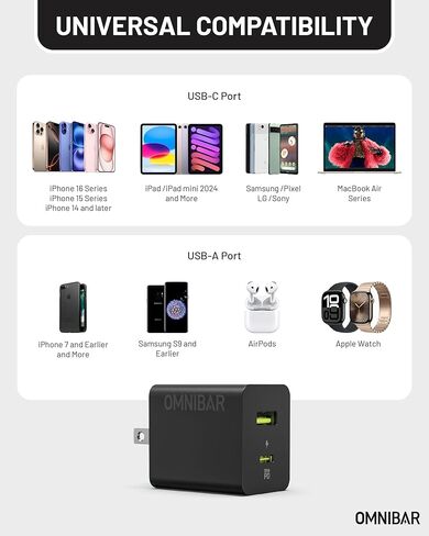 iPhone Charger Fast Charging with USB A to Lightning Cable (6FT/Soft Silicone), 2-Port GaN 35W USB C Wall Charger Block with Apple MFi Certified Lightning Cable, for iPhone 17/16/15/14/13/12 AirPods in Kuwait