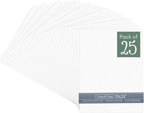 CountryArtHouse Cream Linen 18x24 Uncut Art Mat Board - No Opening - 1 Mat in Saudi Arabia