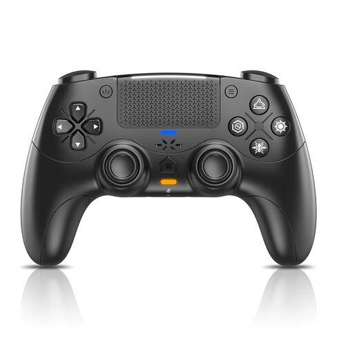 Nonbliep لوحدة التحكم PS5، وحدة التحكم اللاسلكية لمشغلات الاستجابة الديناميكية لجهاز PS5/Slim/Pro/PC، اهتزاز لمسي رباعي المحركات، 2000 مللي أمبير في الساعة، ميكروفون، مكبر صوت، مستشعر جيروسكوبي 6 محاور - أسود in Kuwait