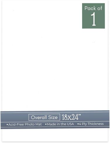 CountryArtHouse Cream Linen 18x24 Uncut Art Mat Board - No Opening - 1 Mat in Saudi Arabia