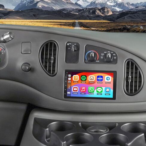ستيريو سيارة Android 13 لسيارة Ford E150 E250 E350 Super Duty 1998-2008 تحديث راديو مع شاشة لمس 7 بوصة مع رابط مرآة Carplay اللاسلكي GPS EQ BT/FM/RDS كاميرا احتياطية in Kuwait