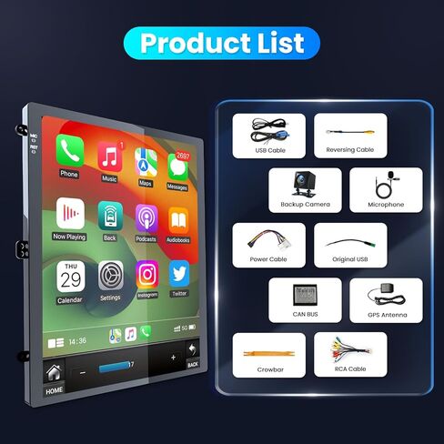راديو سيارة 64G لسيارة Ford Focus 2012-2018: ترقية 5GWiFi شاشة تعمل باللمس ستيريو لاسلكي Carplay وAndroid Auto Bluetooth 5.0 GPS SWC Mirror Link كاميرا احتياطية in Kuwait