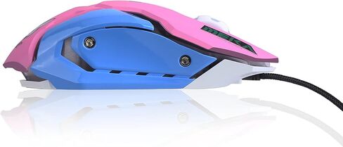 ماوس ألعاب، فأرة ألعاب بصرية بإضاءة خلفية سلكية USB مريحة مع 2400 نقطة في البوصة و6 أزرار 4 تصوير لأجهزة الكمبيوتر الشخصية والكمبيوتر المحمول وأجهزة Mac in Kuwait