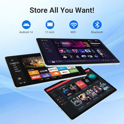 تابلت DigiLand مقاس 11 بوصة يعمل بنظام Android 14 للعمل والإنتاجية، شاشة كبيرة مع شاشة مقسمة، أداء سلس، واي فاي، كاميرا مزدوجة، مثالي للمكتب والدراسة (رمادي) in Kuwait