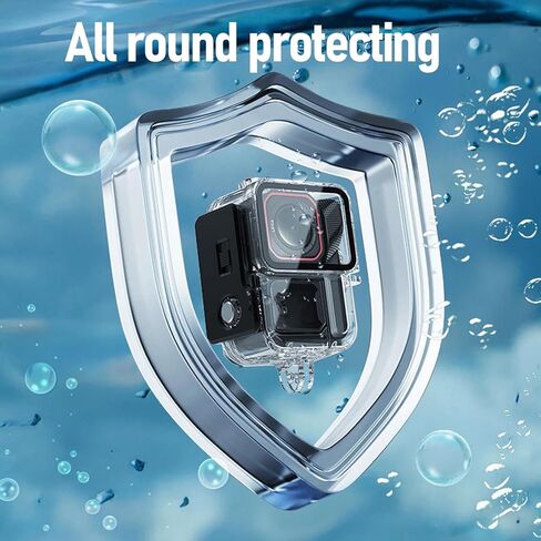 Yunseity Camera Underwater Dive Case, 45m Water Proof Protective Diving Housing with 316 Stainless Steel Key, for Deep Diving and Snorkeling Photography in Kuwait