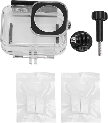 Fabater Action Camera Housing, High Transmittance Tempered Glass Upgraded 45m Sealing Case, Diving Protective Shell with Anti Fog Inserts for Osmo Action 6 Underwater Diving in Kuwait