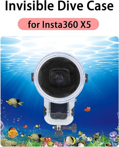 حافظة غوص غير مرئية لـ Insta360 X5، حافظة غوص تحت الماء ملحقات مبيت الغوص تحت الماء لـ Insta360 X5 in Kuwait