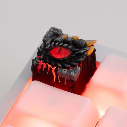 Artisan keycaps - Dragon-Eyed Resin Keycap, Multi-Layer Casting Resin 1U Size, Handmade MX Switch Compatible for Mechanical Keyboard Replacement in Kuwait