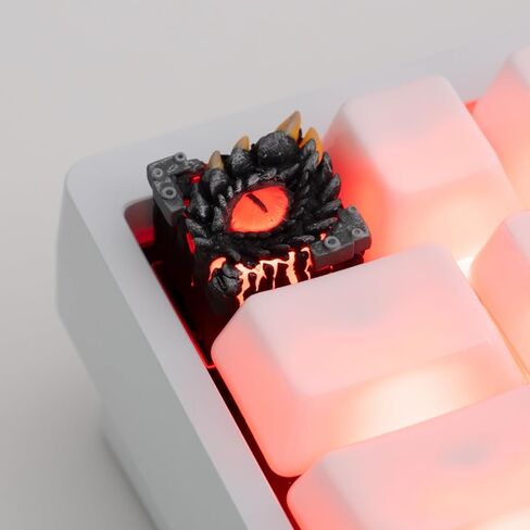 Artisan keycaps - Dragon-Eyed Resin Keycap, Multi-Layer Casting Resin 1U Size, Handmade MX Switch Compatible for Mechanical Keyboard Replacement in Kuwait