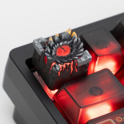 Artisan keycaps - Dragon-Eyed Resin Keycap, Multi-Layer Casting Resin 1U Size, Handmade MX Switch Compatible for Mechanical Keyboard Replacement in Kuwait