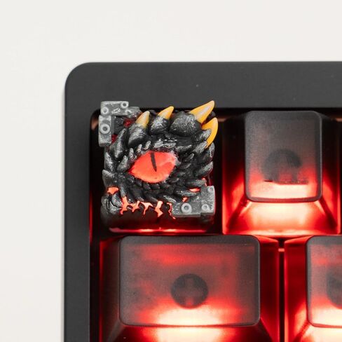 Artisan keycaps - Dragon-Eyed Resin Keycap, Multi-Layer Casting Resin 1U Size, Handmade MX Switch Compatible for Mechanical Keyboard Replacement in Kuwait