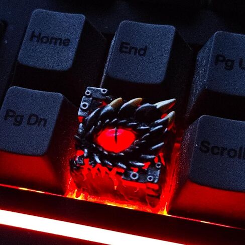 Artisan keycaps - Dragon-Eyed Resin Keycap, Multi-Layer Casting Resin 1U Size, Handmade MX Switch Compatible for Mechanical Keyboard Replacement in Kuwait