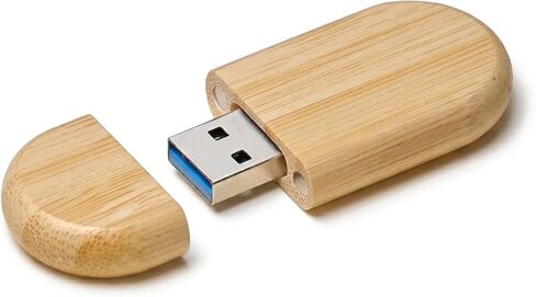 Novelty Wooden USB 2.0 Flash Drive Data Storage Memory Stick USB Stick Ellipse Pendrive (16GB) in Kuwait