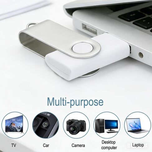 محركات أقراص فلاش USB سعة 16 جيجابايت محركات أقراص USB 3.0 محركات أقراص فلاش محركات أقراص USB كبيرة الحجم حزمة محرك أقراص الإبهام عصا الذاكرة (أبيض 1 قطعة) in Kuwait