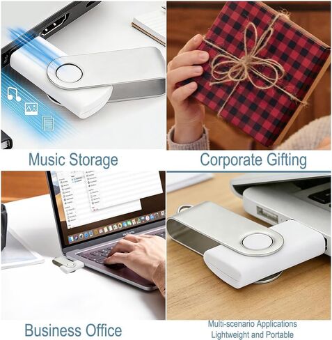 محركات أقراص فلاش USB سعة 16 جيجابايت محركات أقراص USB 3.0 محركات أقراص فلاش محركات أقراص USB كبيرة الحجم حزمة محرك أقراص الإبهام عصا الذاكرة (أبيض 1 قطعة) in Kuwait