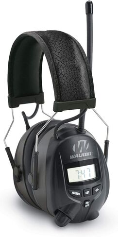 Walker's AM/FM Radio Muff with Digital Display, Black in Saudi Arabia
