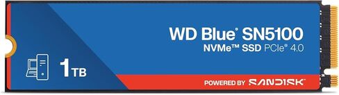 Blue SN5100 1TB NVMe SSD - M.2 2280، PCIe Gen 4.0، محرك أقراص الحالة الصلبة الداخلي - سرعات قراءة تصل إلى 7100 ميجابايت / ثانية، ترقية التخزين للكمبيوتر الشخصي / أجهزة الكمبيوتر المحمولة - WDS100T5B0E in Kuwait