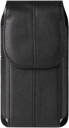 Cell Phone Holster, Leather Phone Pouch Flip Phones Case with Belt Clip & Magnetic Closure for Smartphone in Kuwait