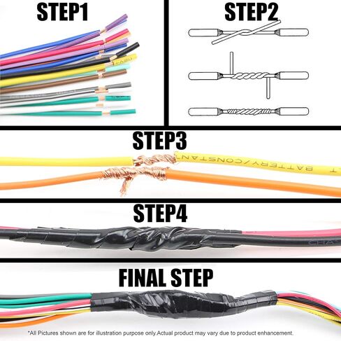 Xtenzi Car Radio Wire Harness متوافق مع Power Acoustik CD DVD Navigation in-Dash - XT91065 in Kuwait