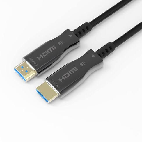 J-Tech Digital 8K HDMI 2.1 Fiber Cable 15M 50 FT Ultra High Speed 48 Gbps 4K @ 120Hz | 8K @ 60Hz Compatible with PS5 Xbox ROKU [JTECH-FCAB158K] in Kuwait