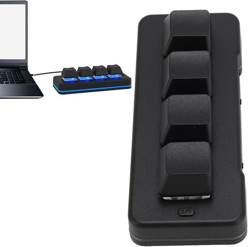 Diyeeni Small Keypad, Wireless 2.4G Bluetooth Wired USB 3 Modes Programmable RGB Blue Switch Mechanical Keypad with Macro Definition for Phone Computer Tablet in Kuwait