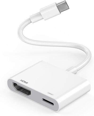 [MFi Certified] USB C to HDMI Adapter for iPhone 17 16 15, Type C Digital AV Adapter 4K UHD Thunderbolt to HDMI Adaptor Sync Screen Connector for iPhone 17 16 15 Pro Max to TV Monitor Projector in Kuwait
