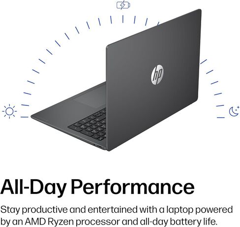HP OmniBook 3 16 inch Laptop PC, 2K Touchscreen, AMD Ryzen 3 30, 8 GB RAM, 256 GB SSD, AMD Radeon 610M GPU, Windows 11 Home, Mica Silver, 16-by0199nr in Kuwait