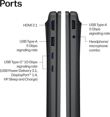 HP OmniBook 3 16 inch Laptop PC, 2K Touchscreen, AMD Ryzen 3 30, 8 GB RAM, 256 GB SSD, AMD Radeon 610M GPU, Windows 11 Home, Mica Silver, 16-by0199nr in Kuwait