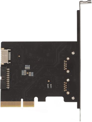 بطاقة PCIE Type C عالية السرعة بسرعة 10 جيجابت في الثانية، بطاقة توسيع PCIE USB3.2 مطلية بالذهب للكمبيوتر المكتبي، مصدر طاقة عالي للأجهزة الخارجية، واجهة أمامية من النوع E in Kuwait