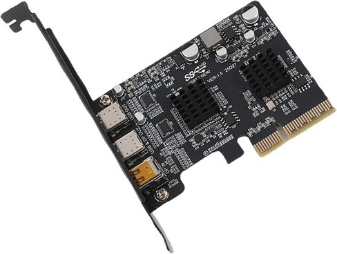 بطاقة Qinlorgo Type C PCIE، بطاقة توسيع USB 3.0 10G، فيديو DisplayPort مع 4K 60 هرتز، مثالية لأجهزة الكمبيوتر المكتبية in Kuwait