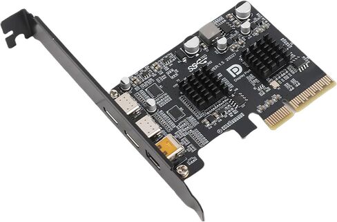 بطاقة Qinlorgo Type C PCIE، بطاقة توسيع USB 3.0 10G، فيديو DisplayPort مع 4K 60 هرتز، مثالية لأجهزة الكمبيوتر المكتبية in Kuwait