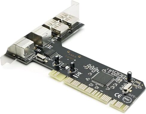 High-Speed PCI 4Ports to PS/2 for PC Keyboard Mouse Adapter Expansion Card US in Kuwait