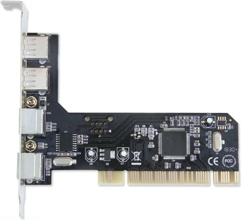 High-Speed PCI 4Ports to PS/2 for PC Keyboard Mouse Adapter Expansion Card US in Kuwait