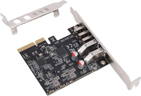 بطاقة توسيع PCIe USB 3.2 Gen 2، موزع USB بسرعة 10 جيجابت في الثانية و5 منافذ مع 3 C وA، لسماعات رأس الواقع الافتراضي لمحطة عمل SSD ونسخ احتياطي للبيانات in Kuwait