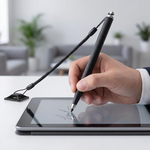 Osaladi 2-Pack Resistive Stylus Pen with Spring Rope and Fixed Base for Touchscreen Devices Precise Touch Pen for Tablets and Resistive Screens in Kuwait