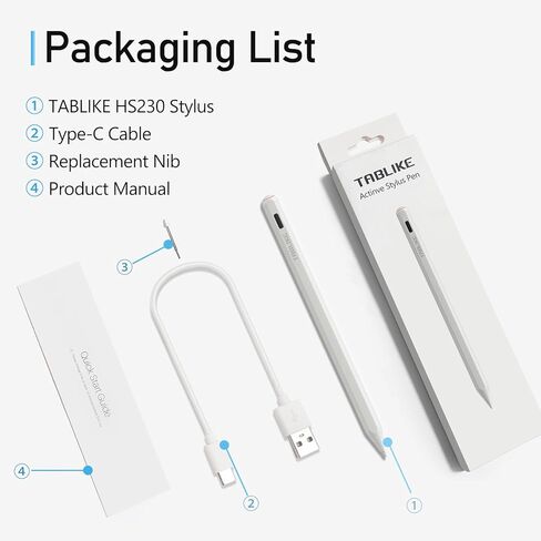 قلم USI 2.0 لجهاز Amazon Fire Max 11 Tablet، Amazon Fire HD 10 (إصدار 2023)، قلم USI Chromebook لجهاز Lenovo Chromebook Duet Pen، قلم مع شحن سريع USB-C، ضغط 4096 مستوى in Kuwait