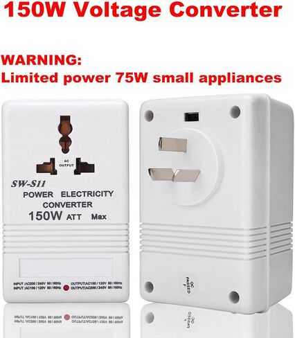 محول جهد 150 وات، محول سفر، محول طاقة AC110V/120 فولت إلى 220 فولت/240 فولت، محول جهد تصاعدي وأسفل in Kuwait