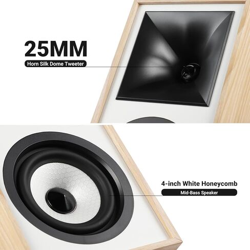 AIYIMA S4000 2.0 Studio Monitor Speakers,4 inch 80W Bluetooth Powered Bookshelf Speakers,XLR/6.5mm TRS/RCA Inputs, for Home Studio & Music in Kuwait