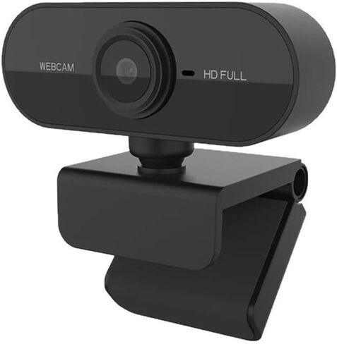 كاميرا ويب للكمبيوتر الشخصي مزودة بميكروفون - 2K FHD مع غطاء للخصوصية، توصيل وتشغيل USB، لمؤتمرات سطح المكتب والكمبيوتر المحمول in Kuwait