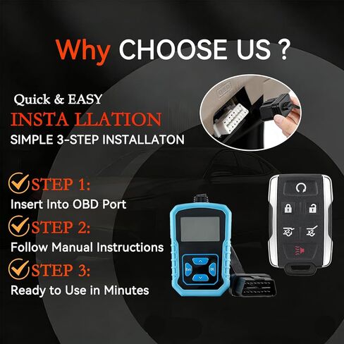 DIY Key Fob kit Replacement for 2015 2016 2017 2018 2019 2020 Chevy Tahoe Suburban 2015-2020 GMC Yukon/Yukon XL Denali Keyless Entry Remote Key with At Home DIY OBD Tool in Kuwait
