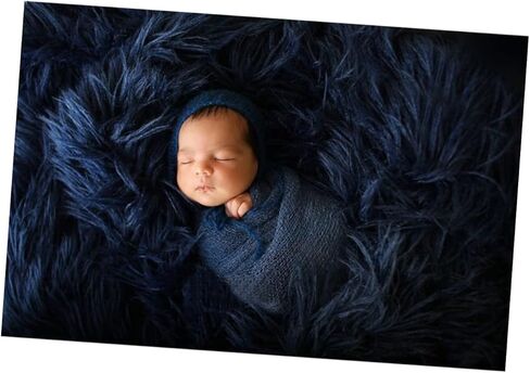 ibasenice 1pc Photography Blanket for Newborns Cozy Navy Background Mat Photo Prop for Memorable Photography Sessions Soft and Stretchy Design in Saudi Arabia