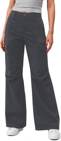 JEKAOYI Womens Cargo Pants with Pockets Quick Dry Bootcut Hiking Pants Baggy Lightweight Water-Resistant in Saudi Arabia