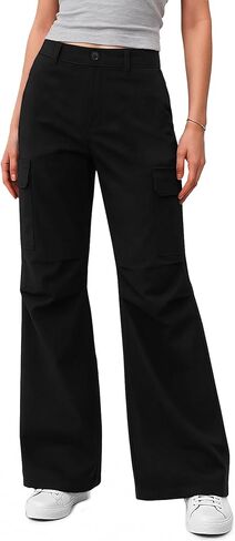 JEKAOYI Womens Cargo Pants with Pockets Quick Dry Bootcut Hiking Pants Baggy Lightweight Water-Resistant in Saudi Arabia