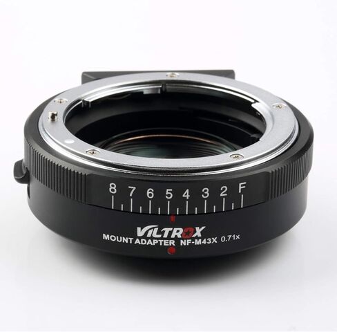 VILTROX NF-M43X 0.71x Speed Booster Adapter for Nikon G & D Lens to Micro Four Thirds MFT Camera, Compatible with Panasonic GH7 GH6 GH5 G9 II G95 G85 G100 & Olympus OM-1 OM-5 E-M1 III E-M5 III in Kuwait