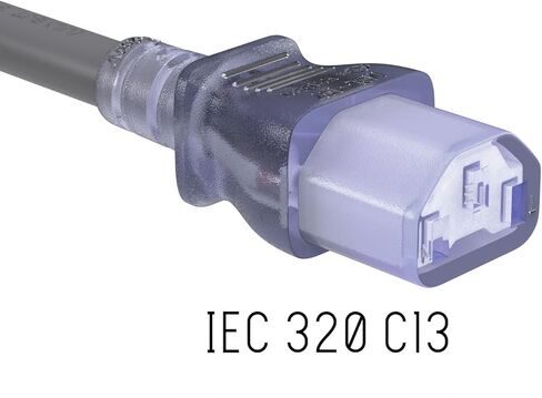 Cable Leader 15ft 18 AWG NEMA 5-15P to IEC320 C13 Hospital Grade Power Cord, 10A/125V, SJT, Green Dot Medical Power Cable for Medical Devices, Computer & Monitor in Kuwait