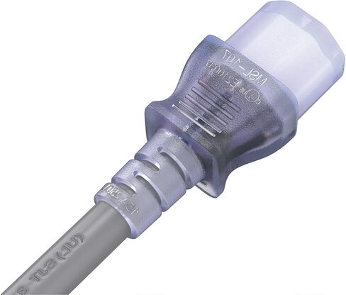 Cable Leader 15ft 18 AWG NEMA 5-15P to IEC320 C13 Hospital Grade Power Cord, 10A/125V, SJT, Green Dot Medical Power Cable for Medical Devices, Computer & Monitor in Kuwait