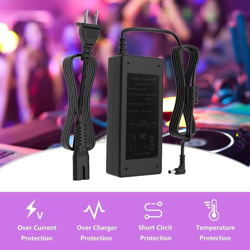 لوحدة تحكم DJ Pioneer 24V مزود طاقة متوافق مع Pioneer DDJ-REV7 DDJ-REV7/CUXJ DDJREV7 نمط الخدش من الفينيل ملمس 2 قناة احترافية Serato DJ Pro محول شاحن البطارية in Kuwait