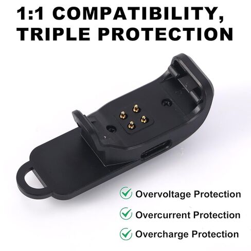 Charging Clip for Alpha TT25 T20 Dog Training Collar, Charger Clip Replacement with Charging Cable (Black) in Kuwait