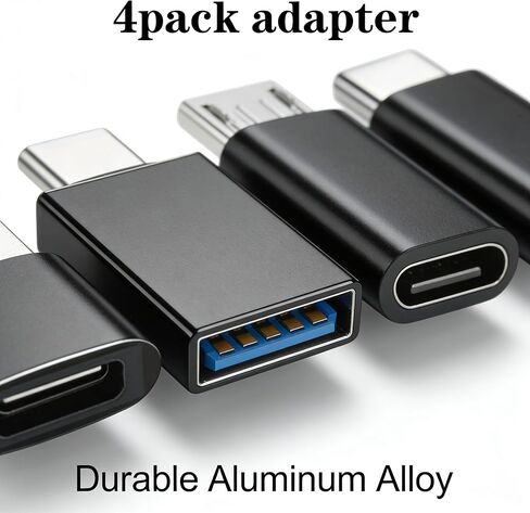 USB C Adapter Set, 8-Pack USB to USB C and Micro USB to USB C Converters for Laptop, Car, Phone, PC, Headphone in Kuwait